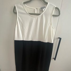 Above knee 12P dress black and white New Anthony Richards